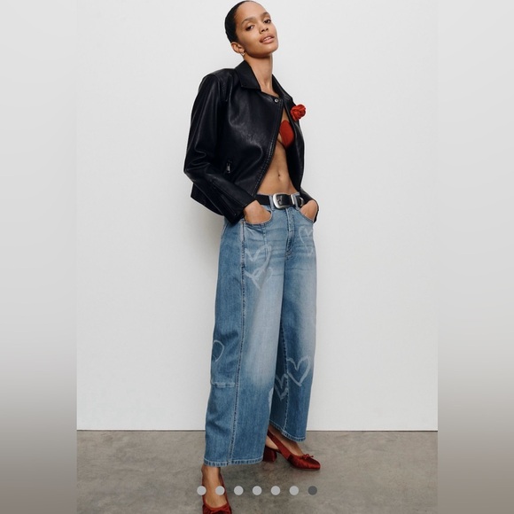 Anthropologie Pilcro Heart Kenna Mid-rise Heritage Barrel Jeans - Picture 2 of 7